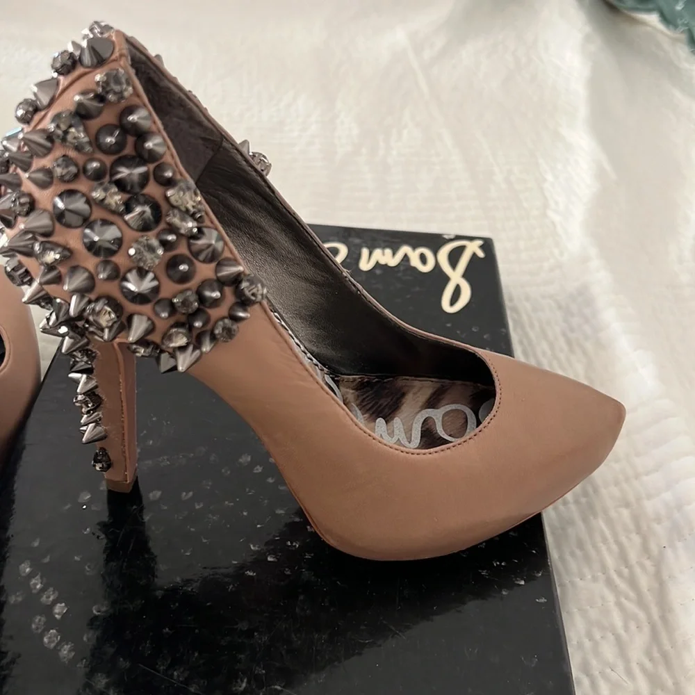 Sam Edelman nude spiked shoes - Picture 11 of 15